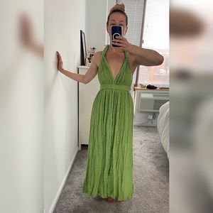 Selena Gown in Selva color. 100% Cotton.